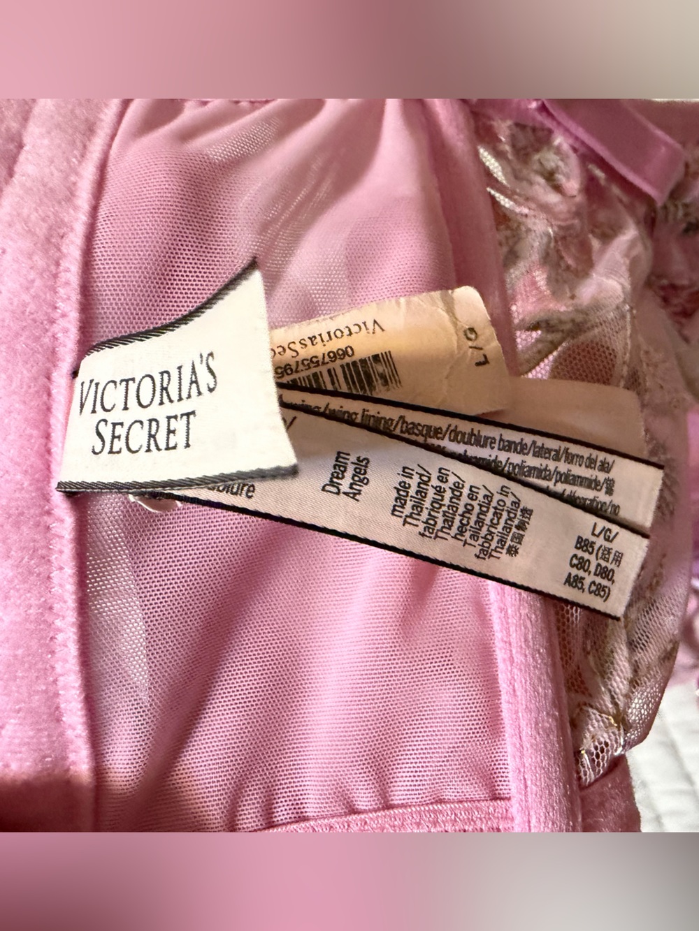 Victoria Secret Pink Floral Corset with adjustable unique straps Sz Lg EUC - Picture 9 of 9
